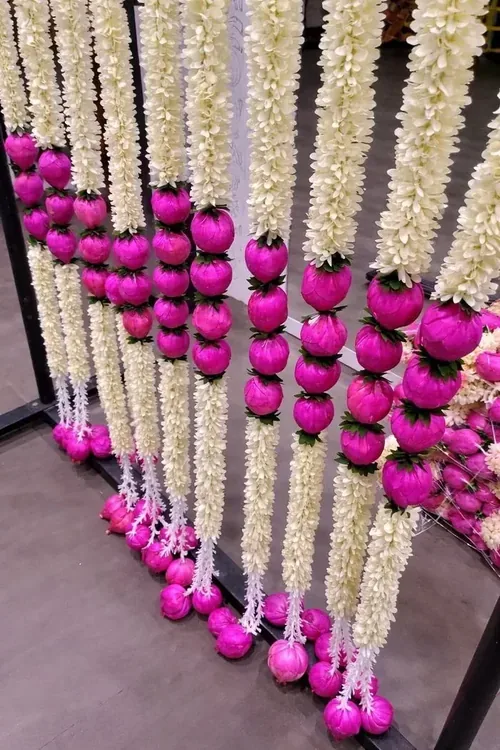 Jasmine and pink rosebud Diwali bandarwal